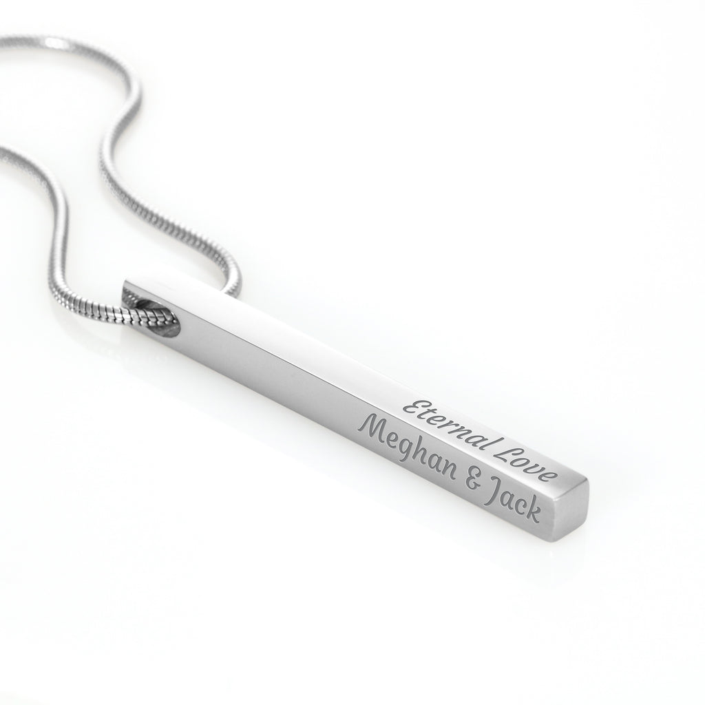 Baby Birthday 4 Sided Stick Necklace