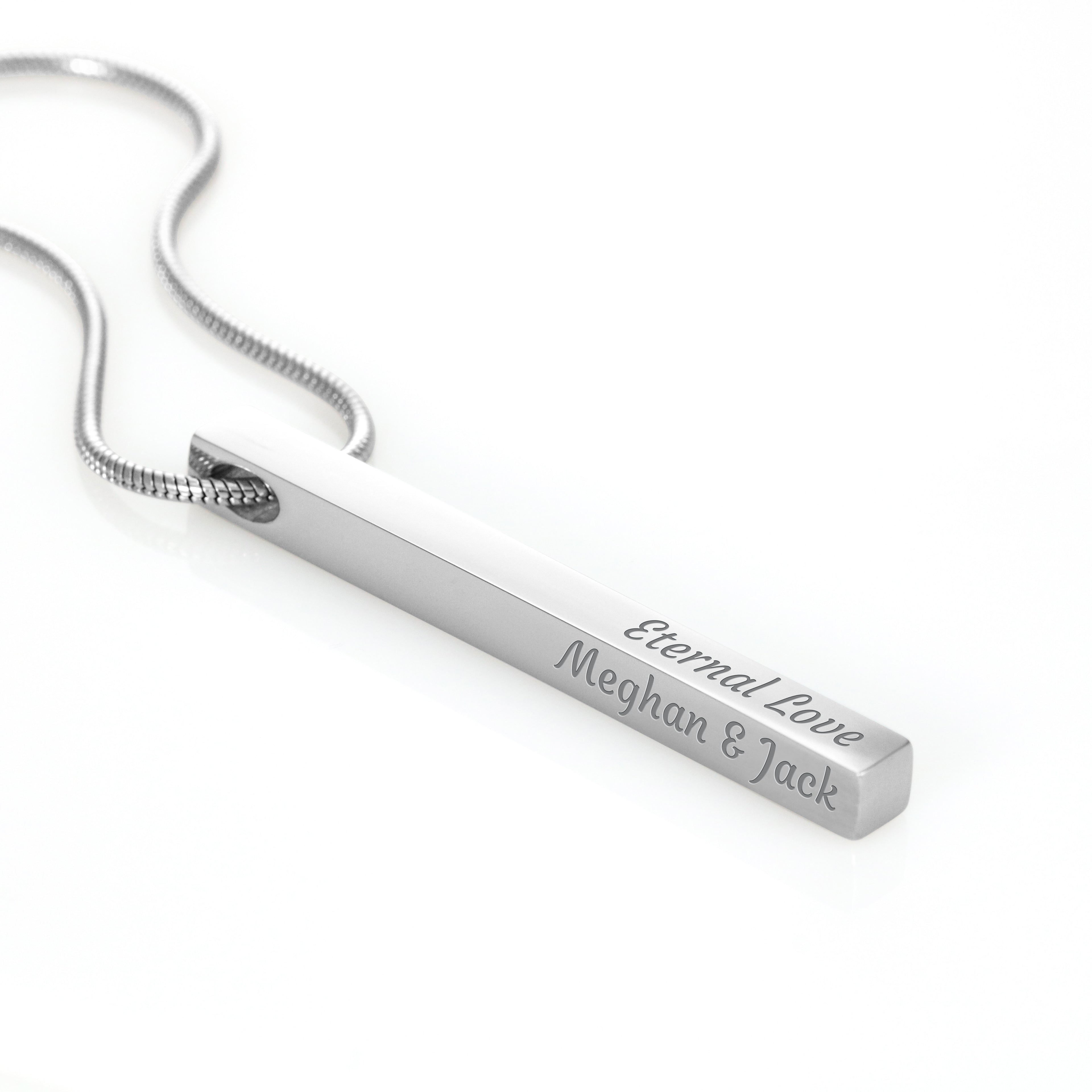 Baby Birthday 4 Sided Stick Necklace