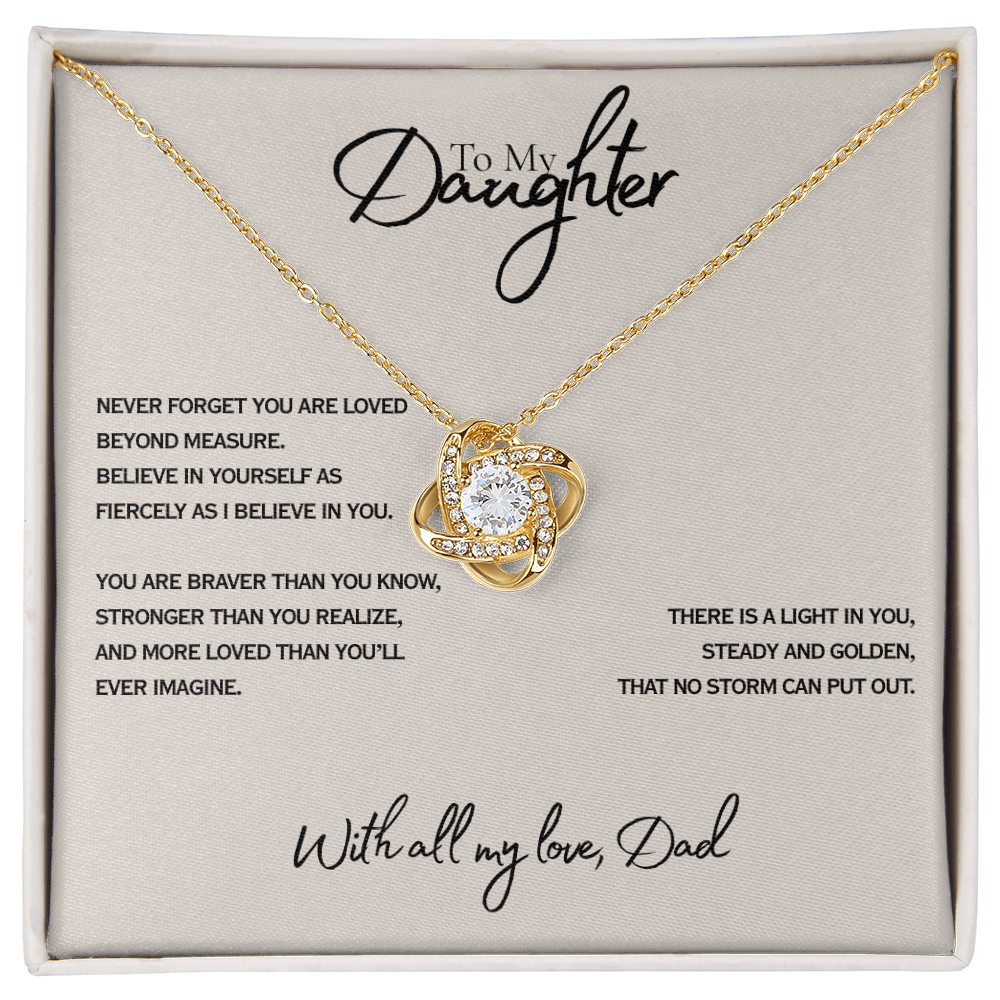 Never Forget - Everword Love Knot Necklace