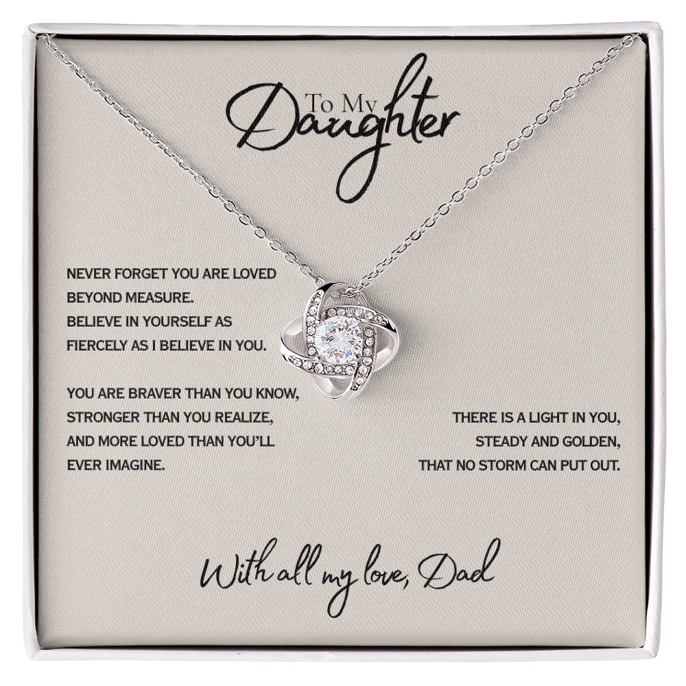 Never Forget - Everword Love Knot Necklace