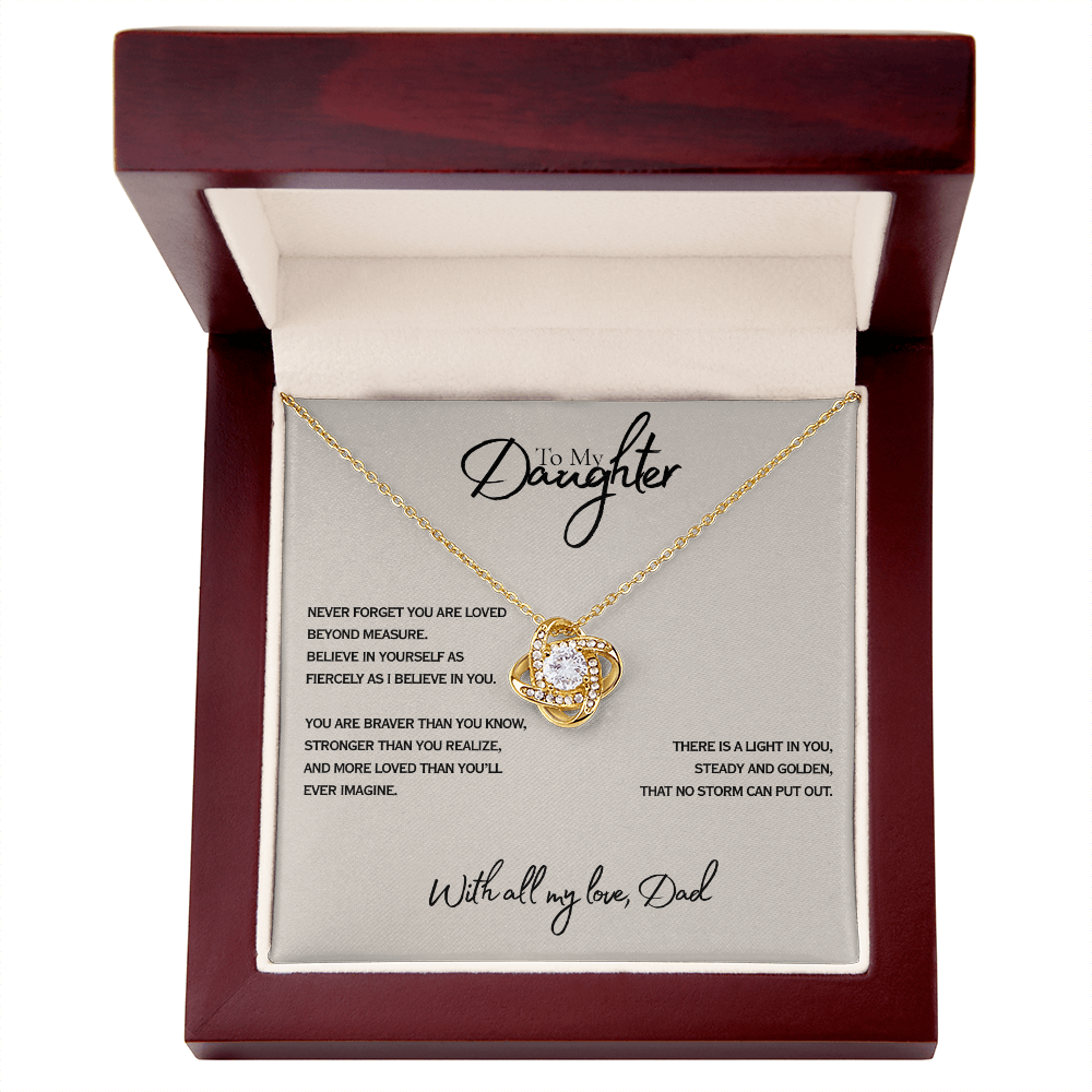 Never Forget - Everword Love Knot Necklace