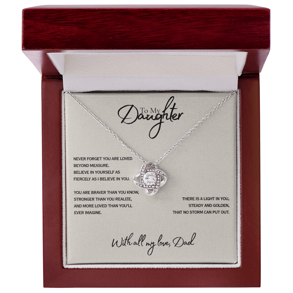 Never Forget - Everword Love Knot Necklace