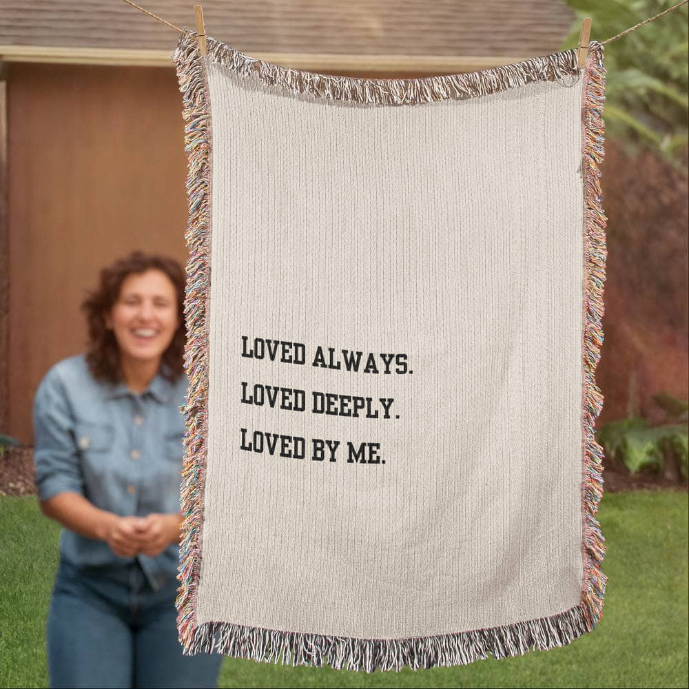 Loved Deeply Heirloom Woven Blanket
