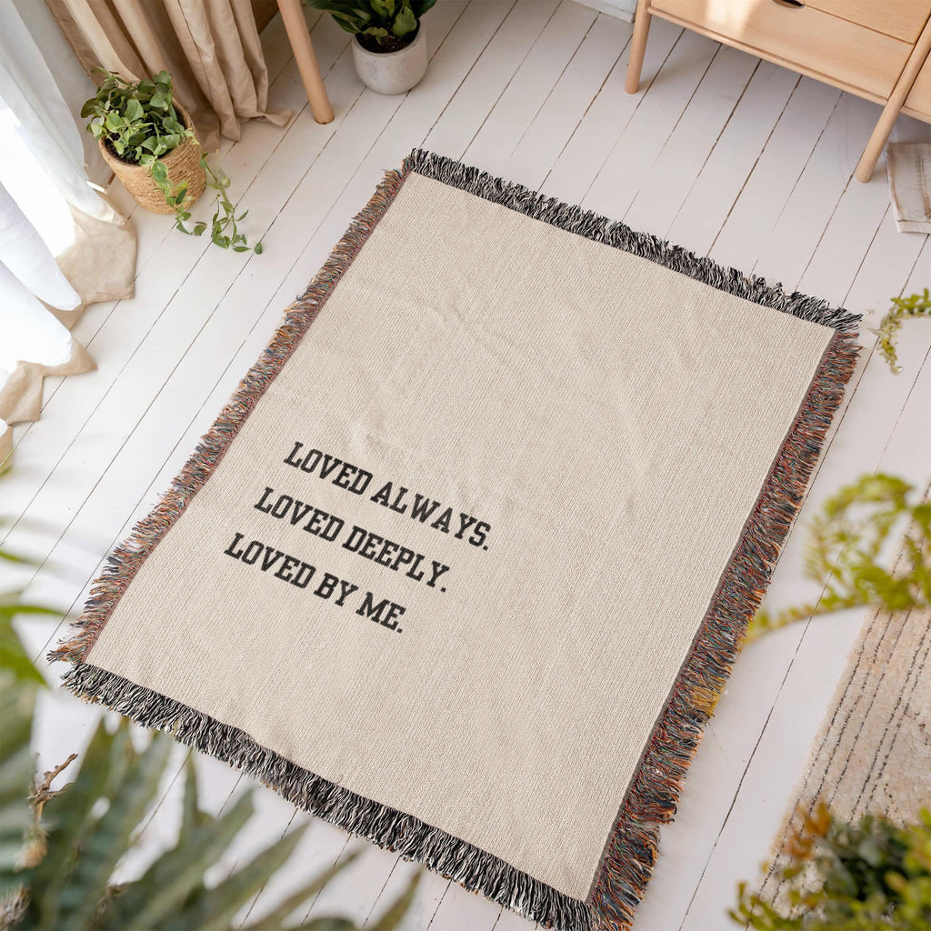 Loved Deeply Heirloom Woven Blanket