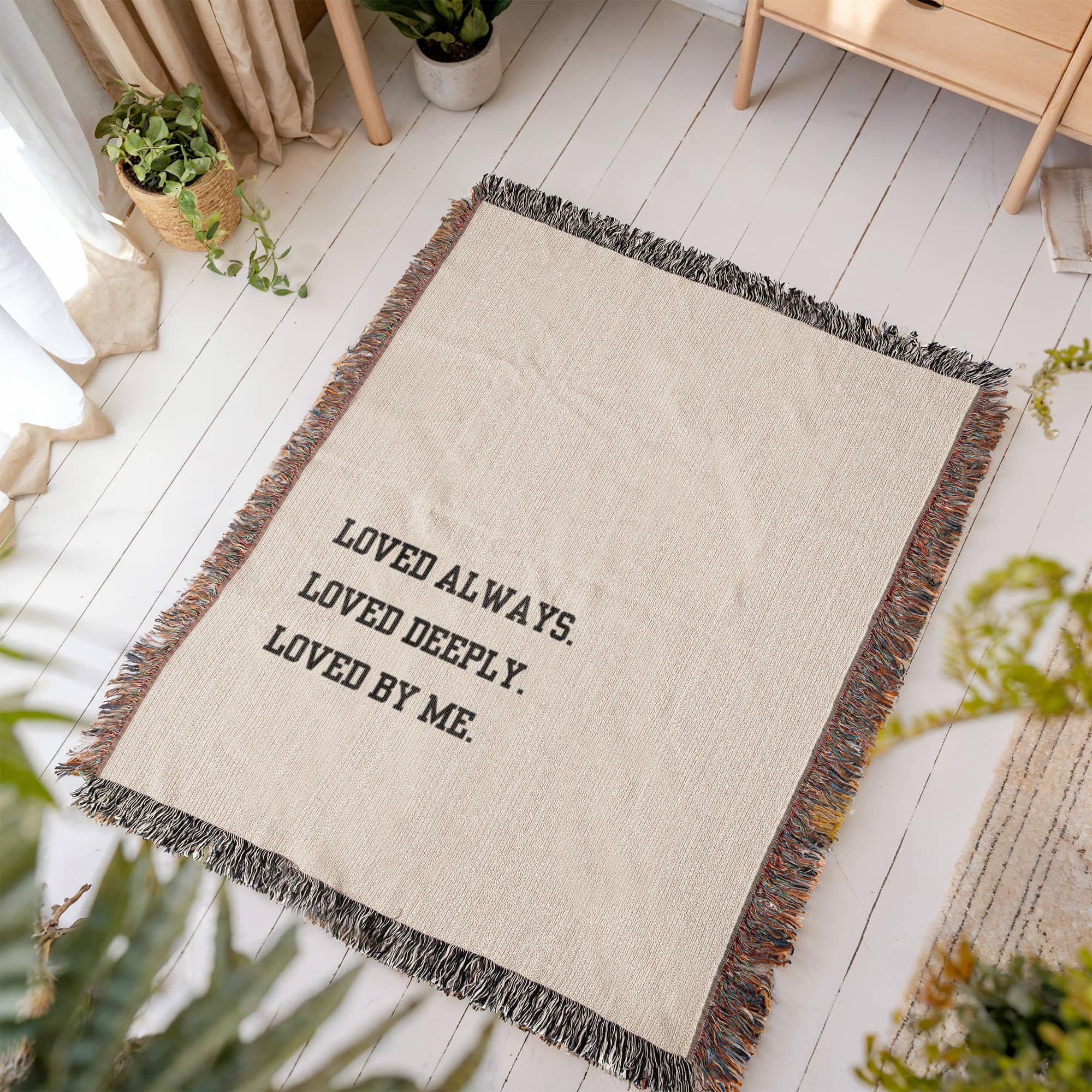 Loved Deeply Heirloom Woven Blanket