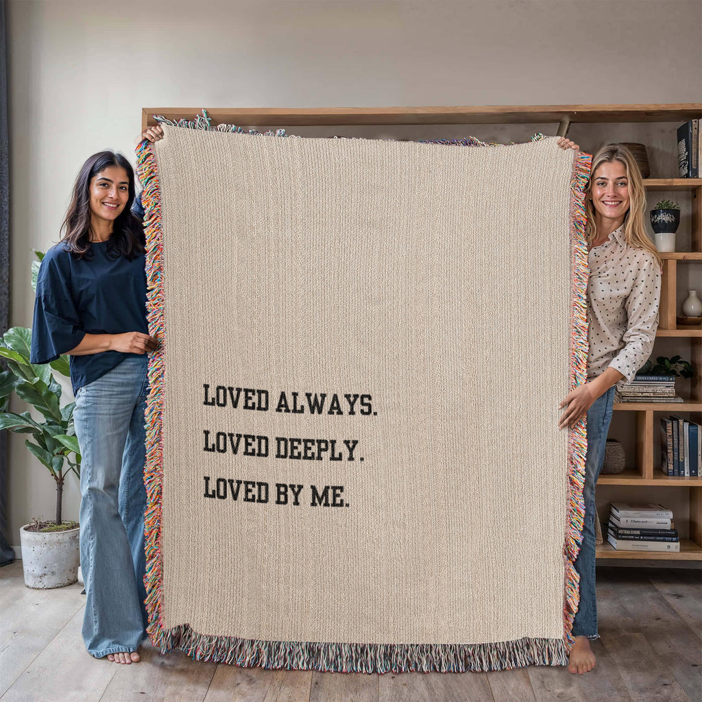 Loved Deeply Heirloom Woven Blanket