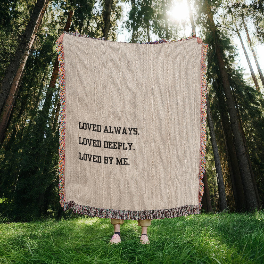 Loved Deeply Heirloom Woven Blanket