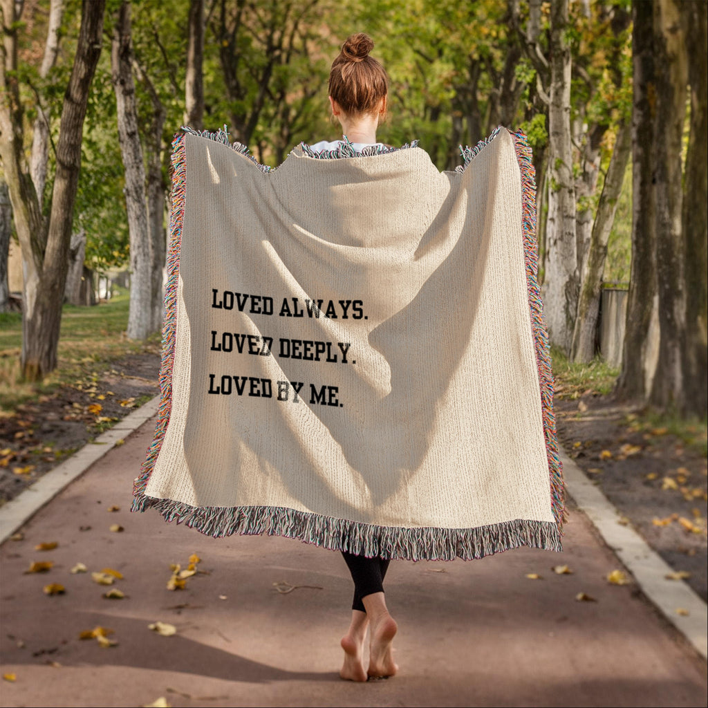 Loved Deeply Heirloom Woven Blanket