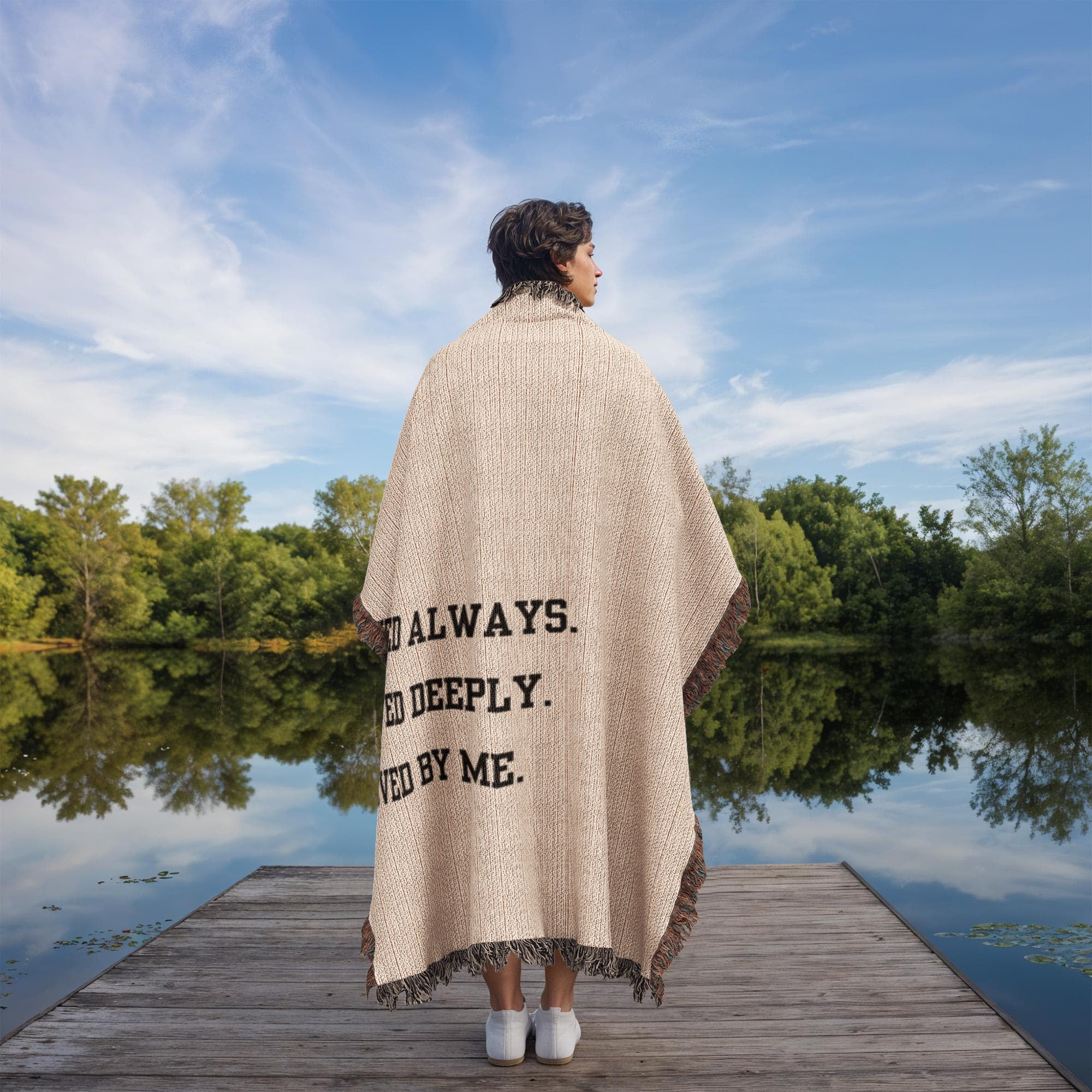 Loved Deeply Heirloom Woven Blanket