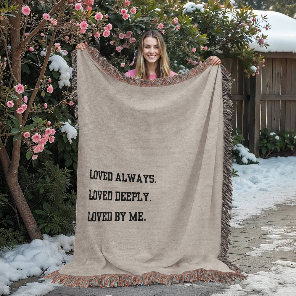 Loved Deeply Heirloom Woven Blanket